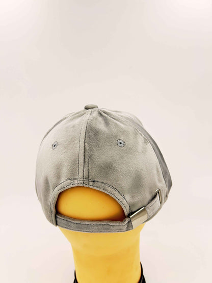 Base ball - Velvet fabric - SILVER GREY