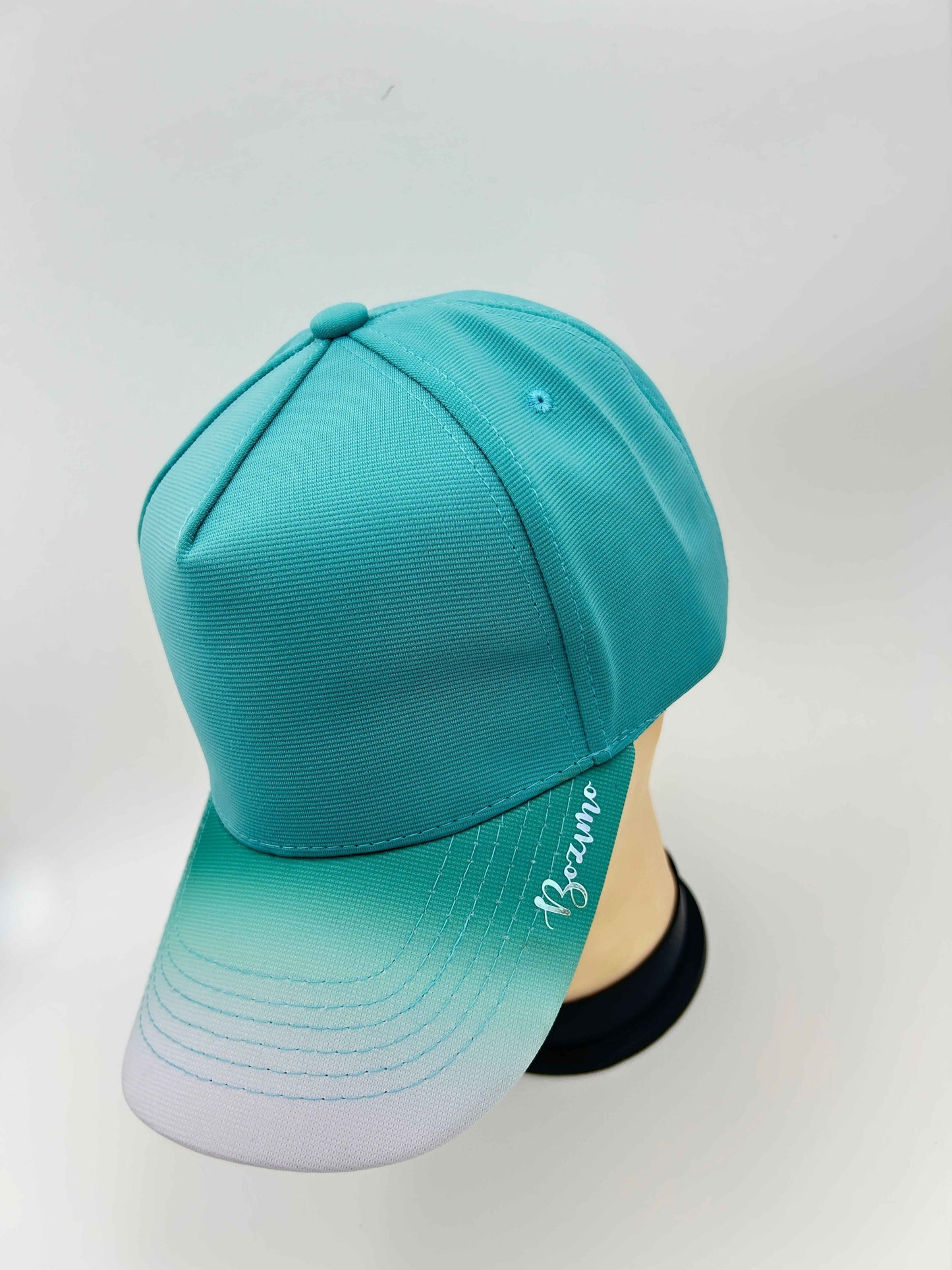Base ball cap - MIx of shades - WHITE & TURQUOISE