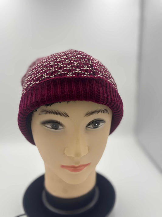 Beanie - MAROON RED