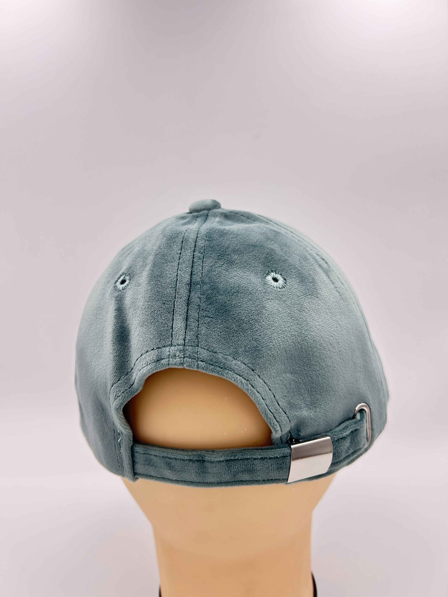 Base ball cap - Velvet fabric - MINT GREEN