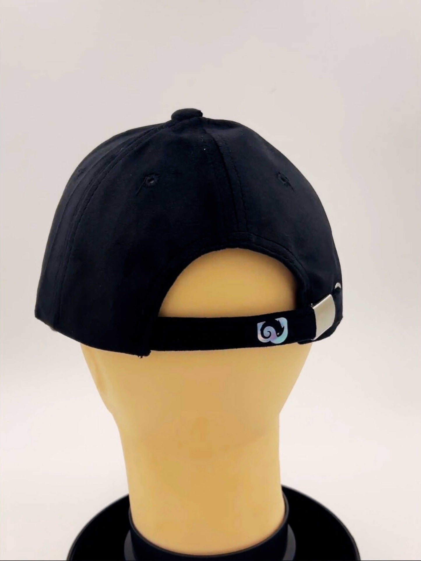 base ball cap - Velvet fabric - BLACK