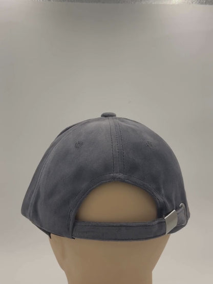 Base ball - velvet fabric - DARK GREY