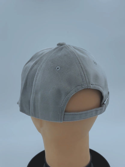 Base ball - velvet fabric - LIGHT GREY