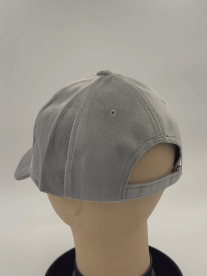 Base ball - Velvet fabric - SILVER GREY