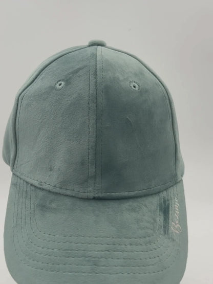 Base ball cap - Velvet fabric - MINT GREEN
