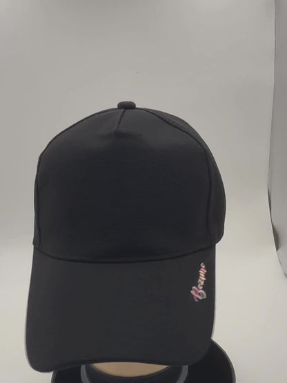 Base ball cap - Rugged fabric - BLACK